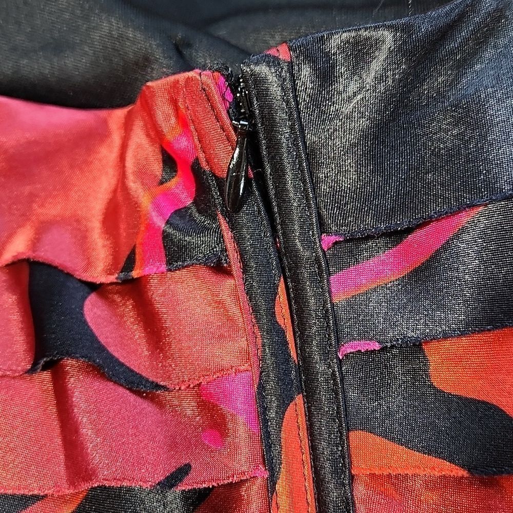 Js Collections Red Floral Print Spaghetti Strap D… - image 7